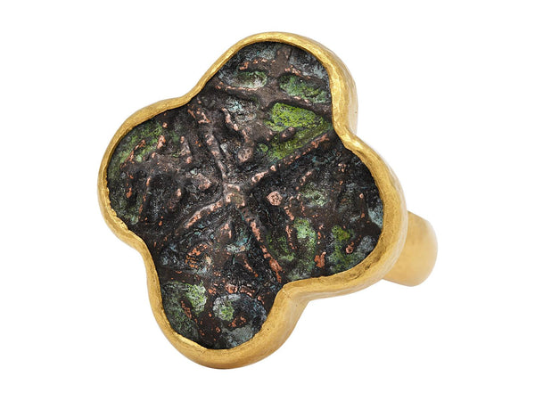 Clover Carved Bronze Ring - Gunderson's Jewelers