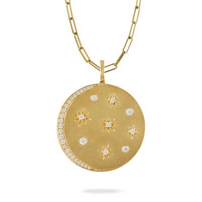 Crescent Moon Diamond Pendant - Gunderson's Jewelers