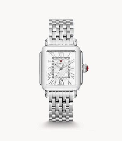 Deco Madison Stainless Diamond Dial Watch - Gunderson's Jewelers