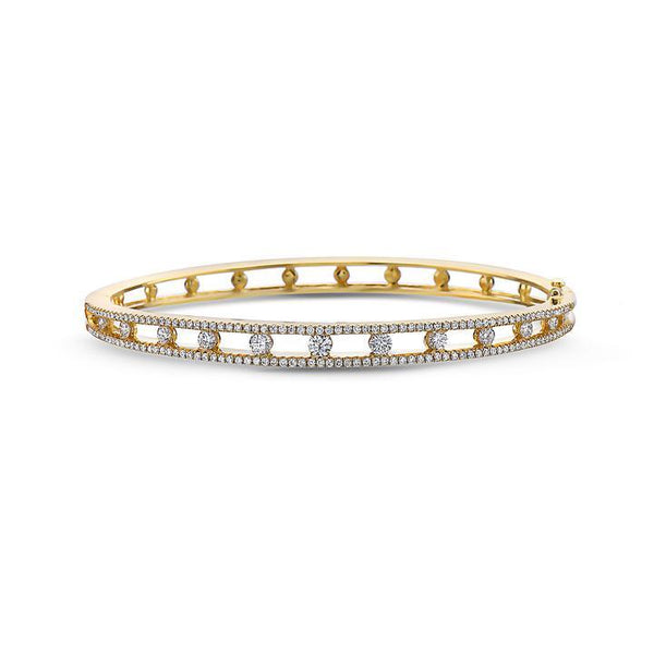 Diamond Air Bracelet, Yellow Gold - Gunderson's Jewelers