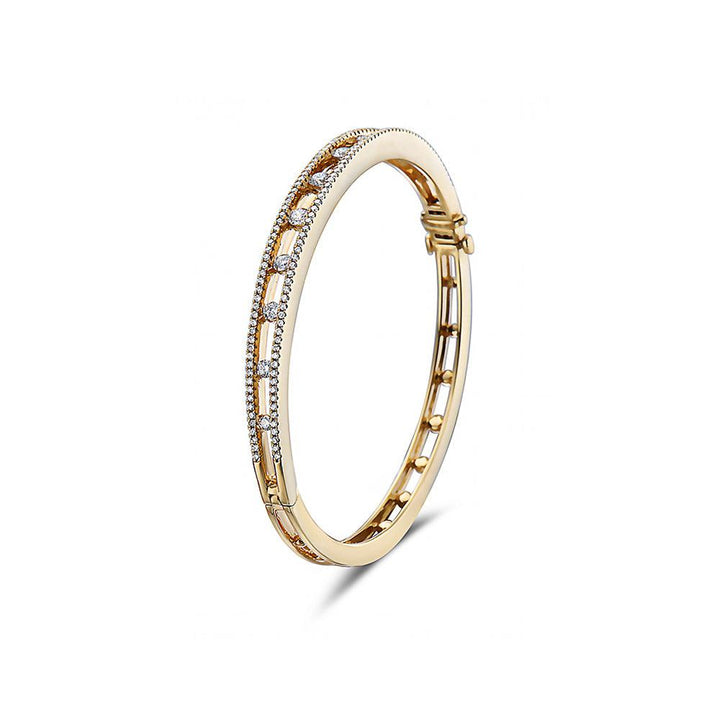 Diamond Air Bracelet, Yellow Gold - Gunderson's Jewelers
