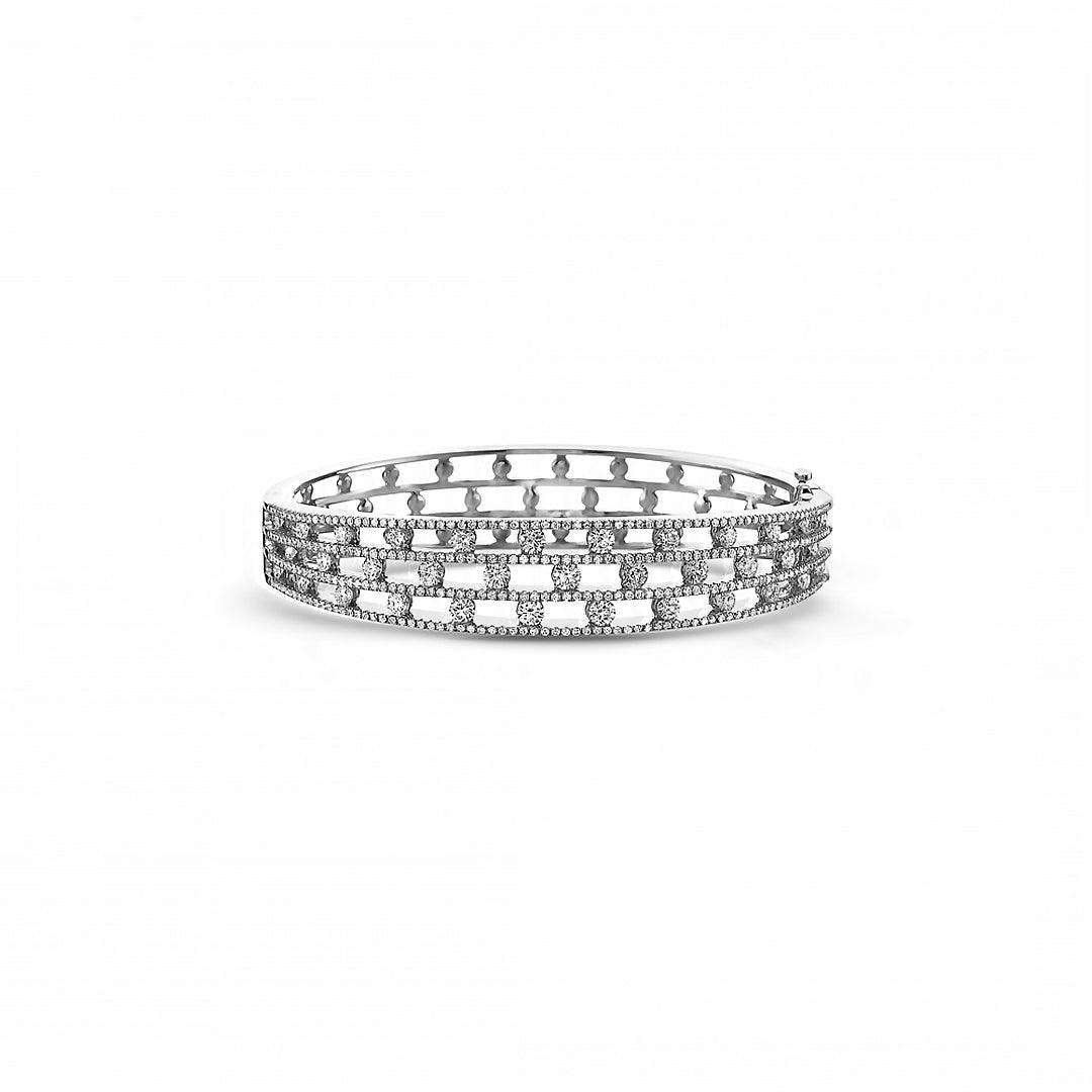 Diamond Air Triple Row Bracelet - Gunderson's Jewelers