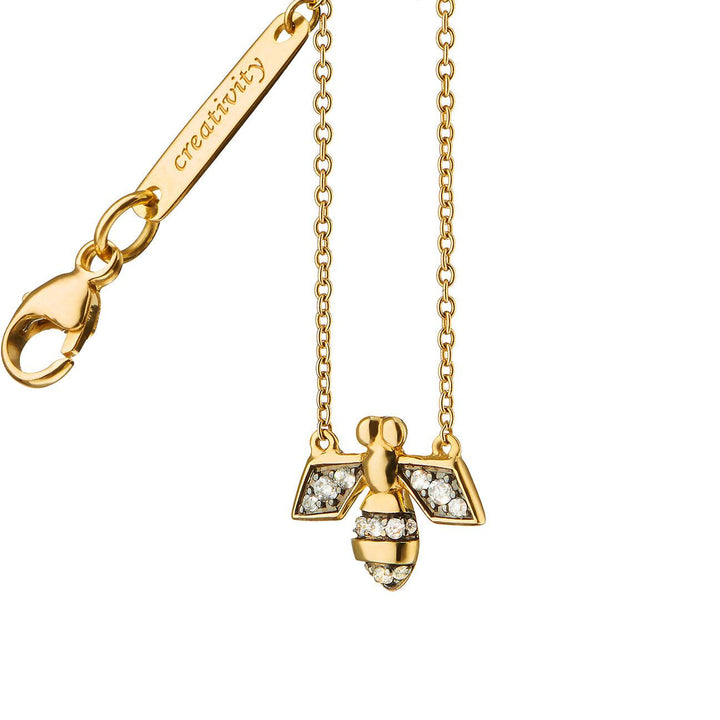 Diamond Critter Bee "Creativity" Necklace - Gunderson's Jewelers