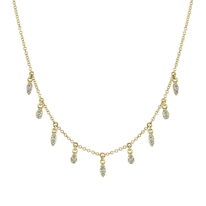 Diamond Drop Necklace, Yellow Gold - Gunderson's Jewelers