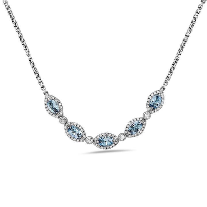 Diamond Firefly Marquise Necklace - Gunderson's Jewelers