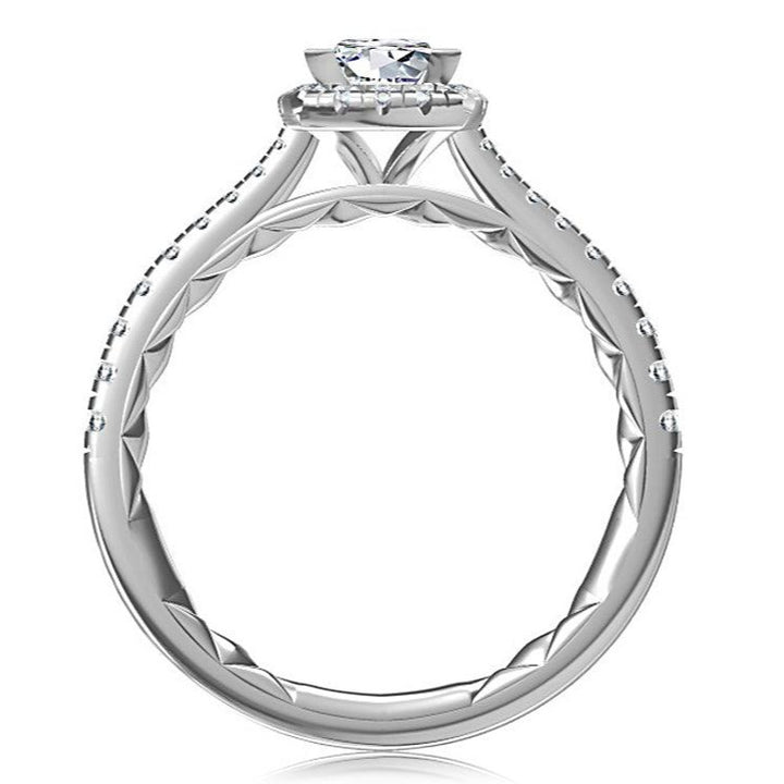 Diamond Halo Engagement Ring - Gunderson's Jewelers