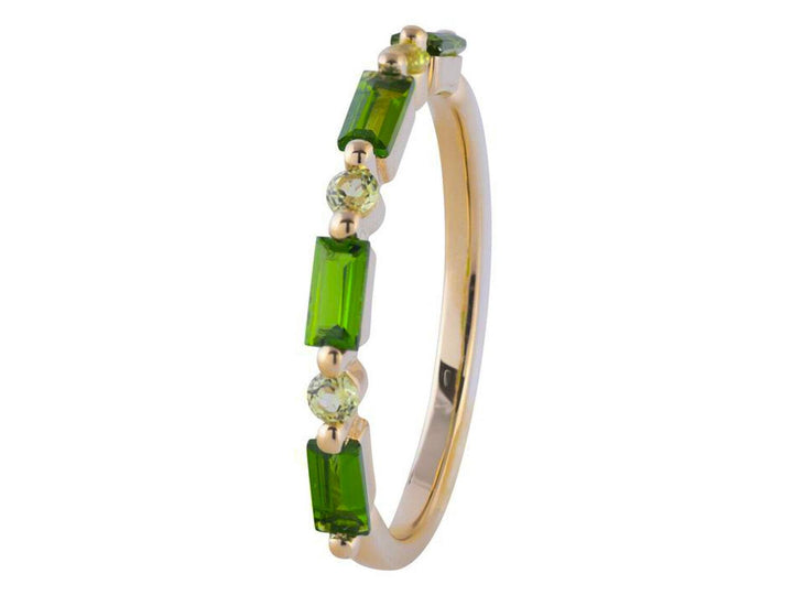 Diopside Baguette and Peridot Ring - Gunderson's Jewelers