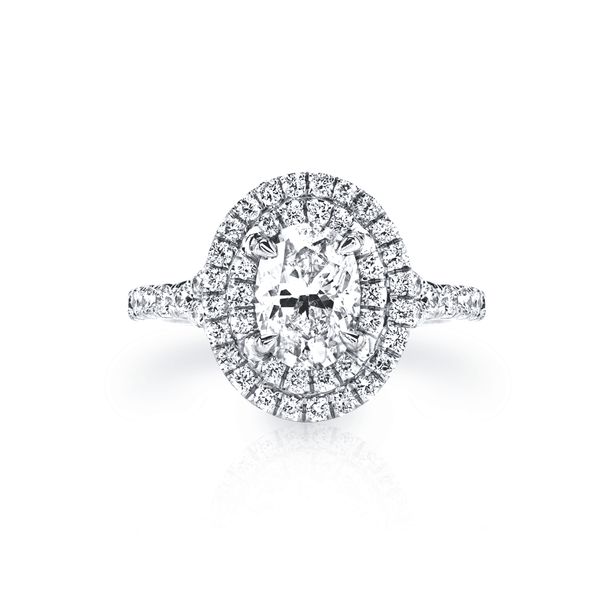 Double Halo Diamond Engagement Ring - Gunderson's Jewelers