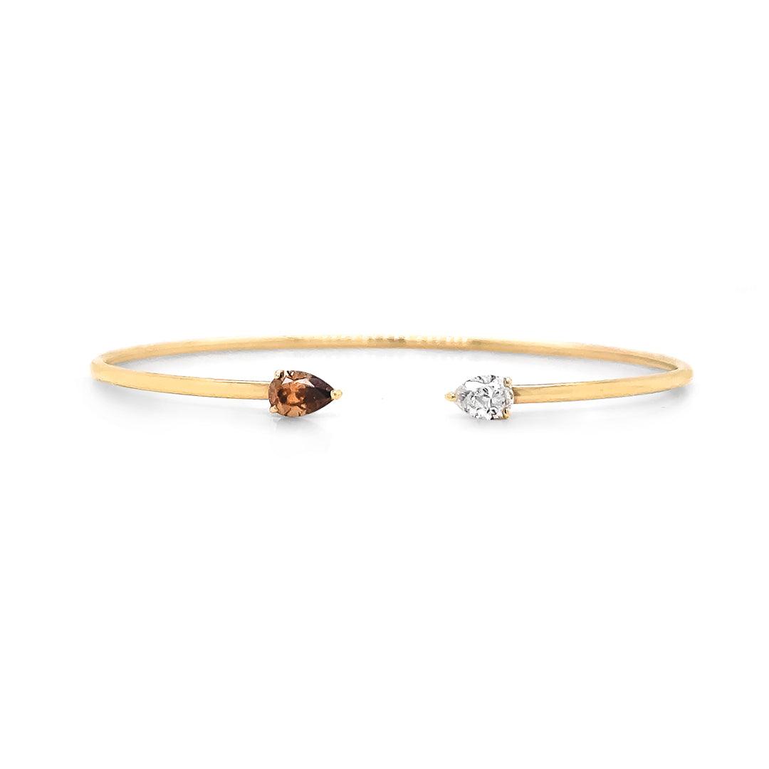 Double Stone Bangle - Gunderson's Jewelers