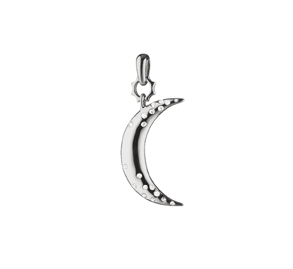 Dream Moon Charm with Sapphires - Gunderson's Jewelers