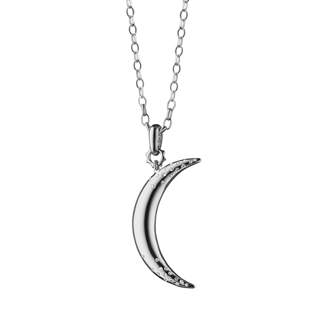 Dream Moon Necklace with Sapphires - Gunderson's Jewelers