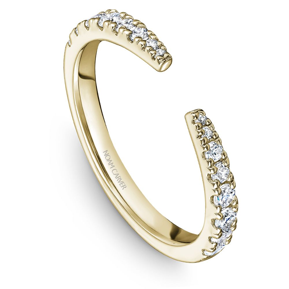 0.36ctw Diamond Split Wedding Band