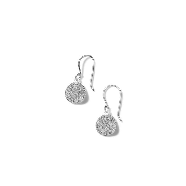 Flower Earrings in Sterling Silver with Diamonds - Gunderson's Jewelers