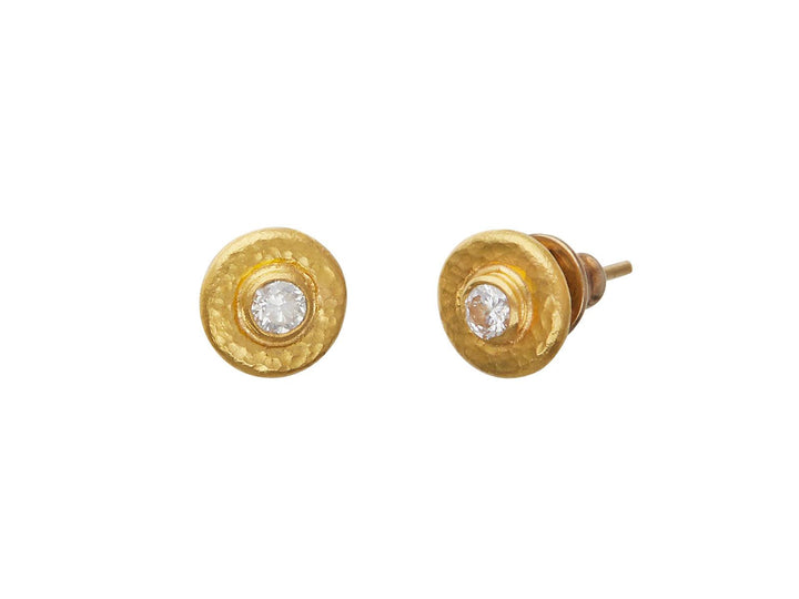Gold Stud Earrings with Diamonds - Gunderson's Jewelers