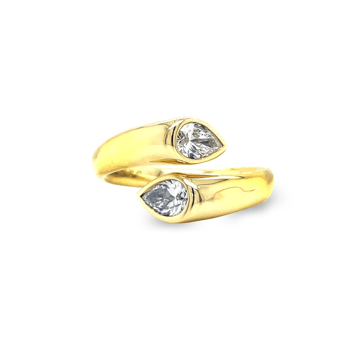 Gold Toi et Moi Diamond Ring - Gunderson's Jewelers