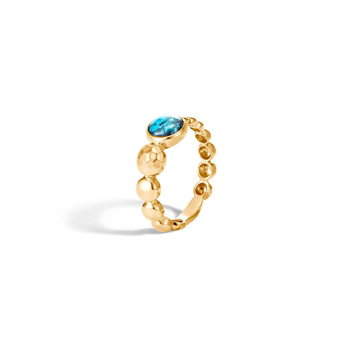 Hammered Ring with Turquoise - Gunderson's Jewelers