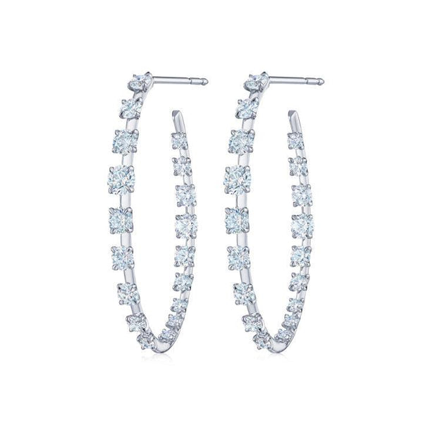 Hoop Earrings with Diamonds - Gunderson's Jewelers