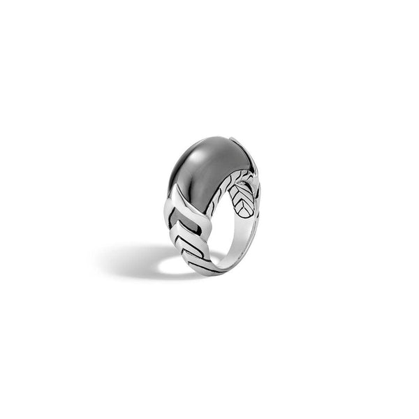 Legends Naga Ring In Sterling Silver With Hematite - Gunderson's Jewelers