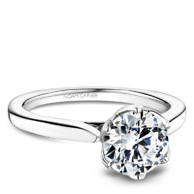 Platinum Round Engagement Ring