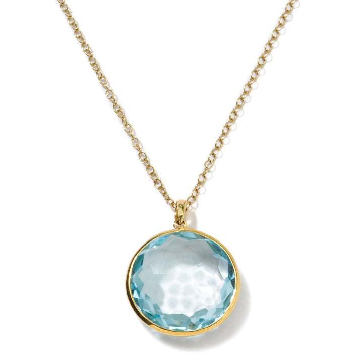 Medium Pendant in Blue Topaz 16-18" - Gunderson's Jewelers