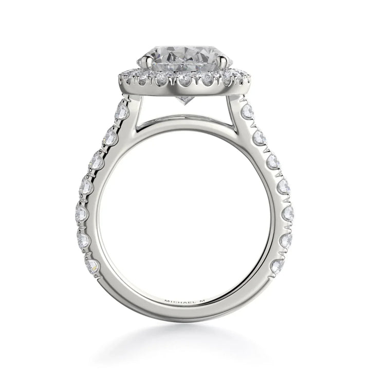 1.10ctw Diamond Oval Engagement Ring