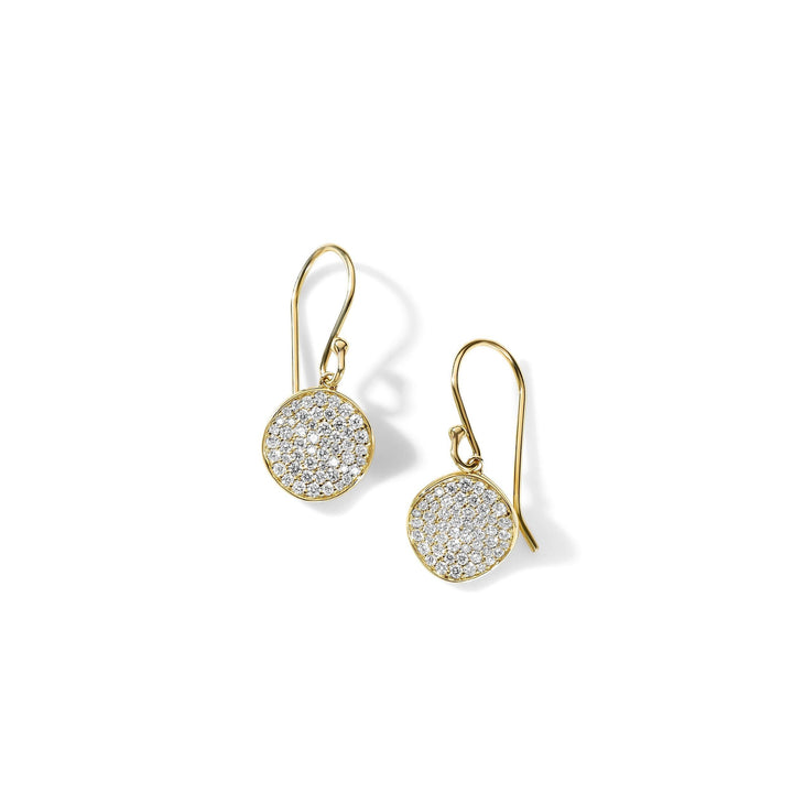 Mini Flower Earrings in 18K Gold with Diamonds - Gunderson's Jewelers
