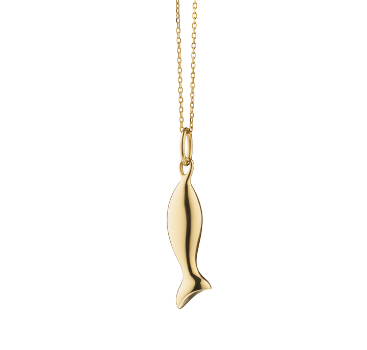 Mini "Perseverance" Fish Charm Necklace - Gunderson's Jewelers