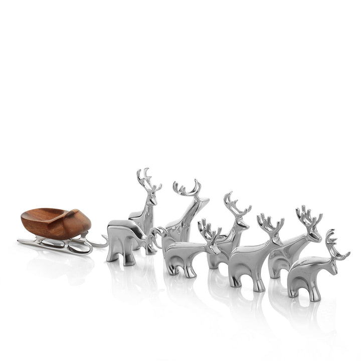 Miniature Reindeer 9pc Set - Gunderson's Jewelers