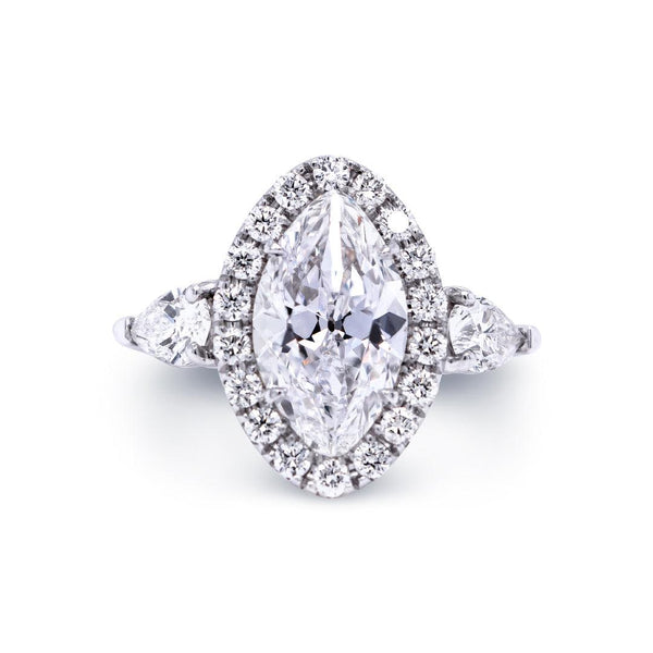 Oval Diamond Halo Engagement Ring - Gunderson's Jewelers