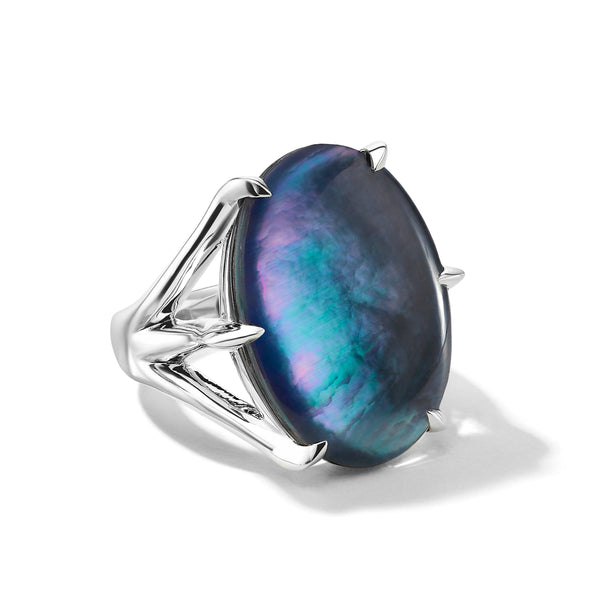 Oval Stone Ring in Sterling Silver - Gunderson's Jewelers