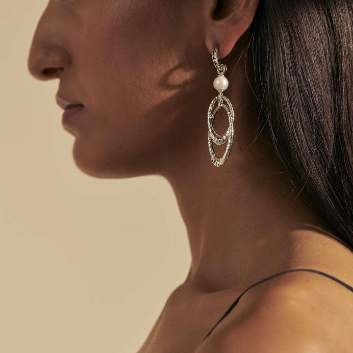 Palu Pearl Drop Link Earring - Gunderson's Jewelers