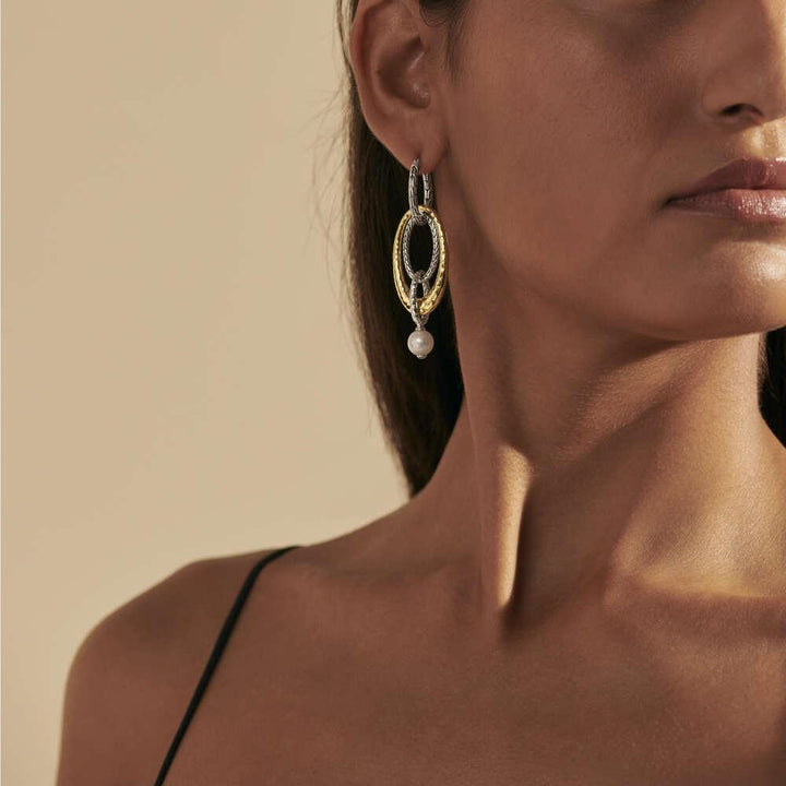 Palu Pearl Multi Drop Link Earring - Gunderson's Jewelers