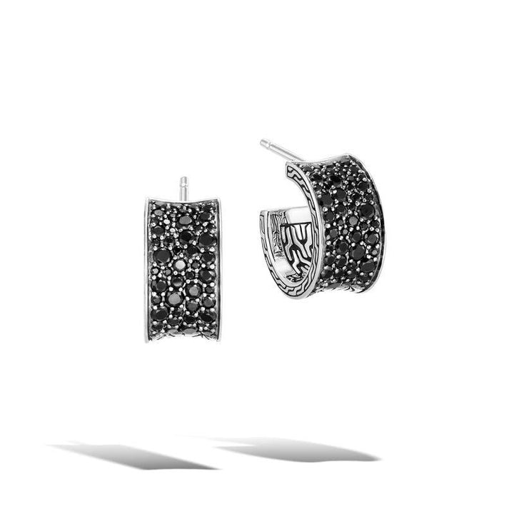 Pavé J Hoop Earring - Gunderson's Jewelers