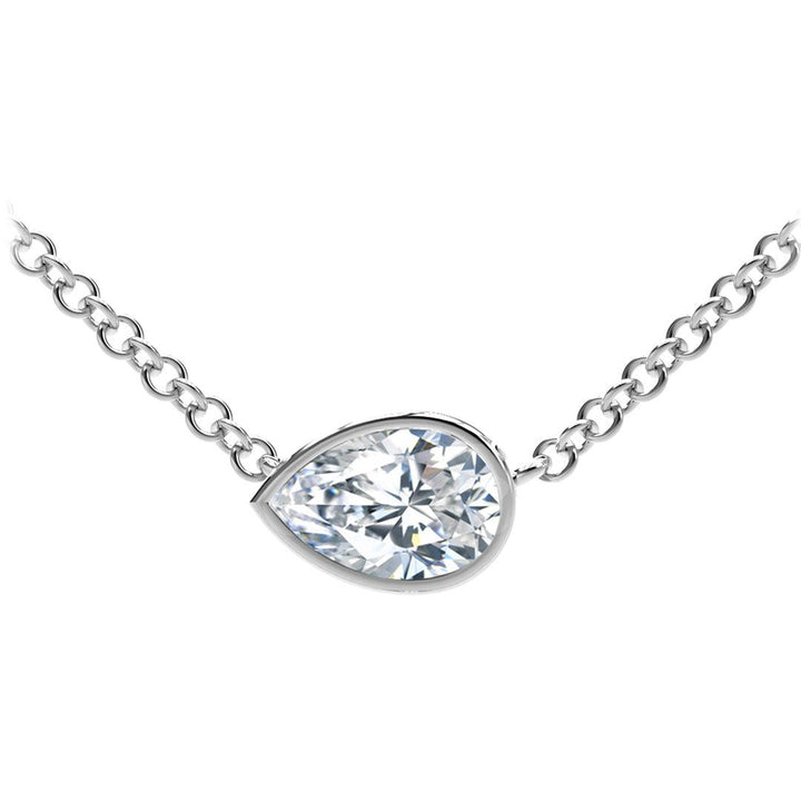 Pear Diamond Necklace - Gunderson's Jewelers