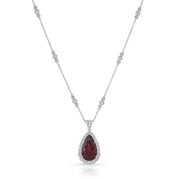 Pear Rhodolite Necklace - Gunderson's Jewelers