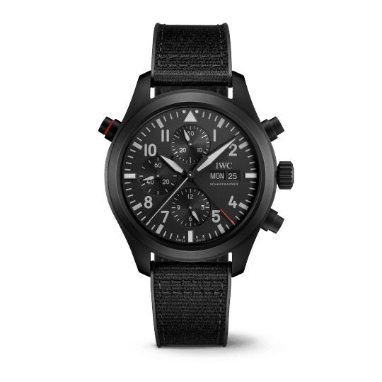 Pilot's Watch Double Chronograph Top Gun Ceratanium® - Gunderson's Jewelers