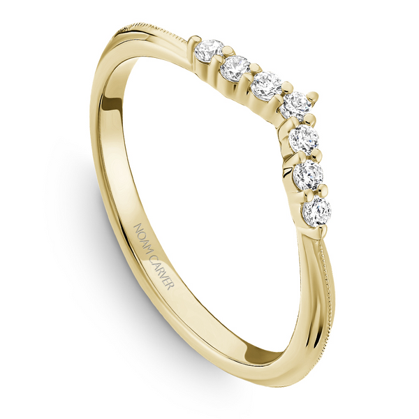 14K gold, 0.126 diamond wedding/stackable band