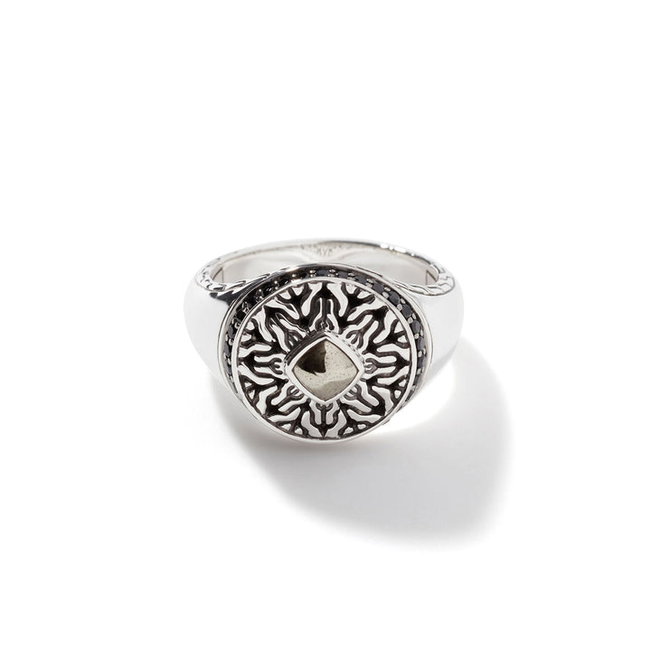 Radial Pavé Signet Ring - Gunderson's Jewelers