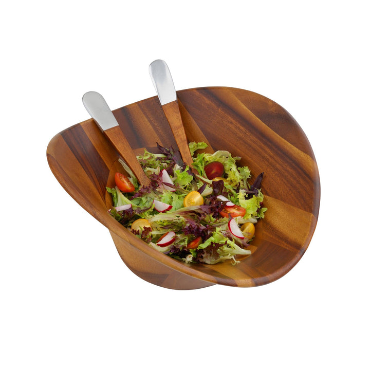 Ripple Salad Bowl w/ Servers - Gunderson's Jewelers
