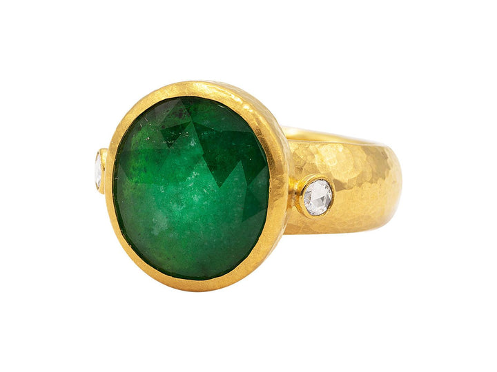 Rose Cut Emerald Ring - Gunderson's Jewelers