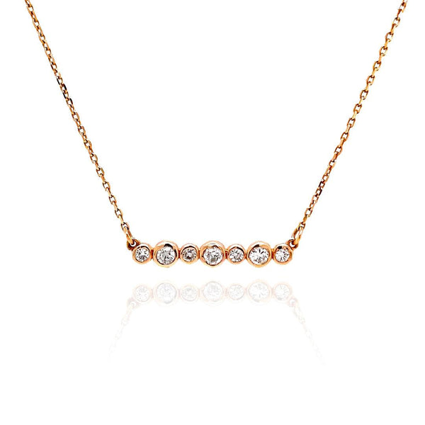 Rose Gold 0.24ctw Diamond Necklace - Gunderson's Jewelers