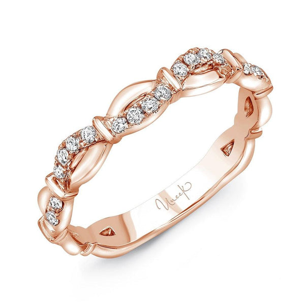 Rose Gold Diamond Wedding Band/Stackable Ring - Gunderson's Jewelers