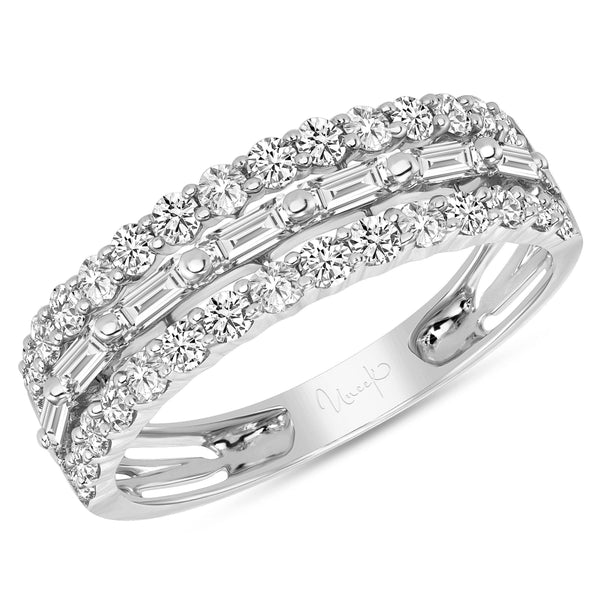 Round & Baguette Diamond Fashion Ring - Gunderson's Jewelers