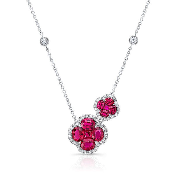 Ruby & Diamond Fashion Necklace - Gunderson's Jewelers