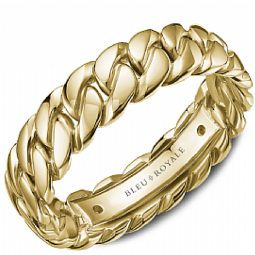 14K Yellow Gold Geometric Band – Gunderson's Jewelers