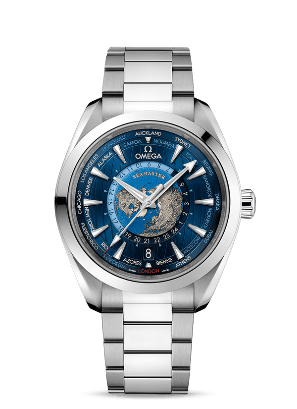 Seamaster Aqua Terra 150M Co-Axial Master Chronometer GMT Worldtimer 42 MM - Gunderson's Jewelers