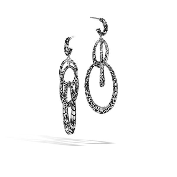Silver Classic Chain Drop Earrings - Gunderson's Jewelers