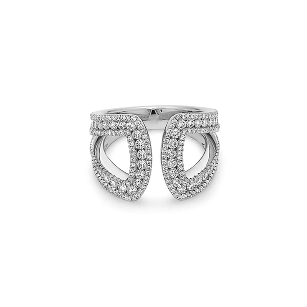 Silver Ivy Diamond U Ring - Gunderson's Jewelers