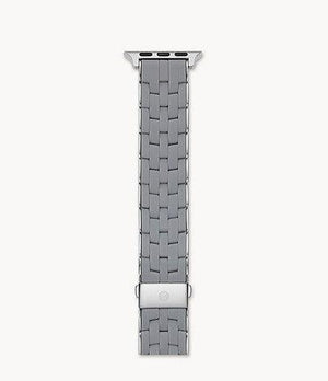 Slate and Stainless Silicone-Wrapped Bracelet Band for Apple Watch® - Gunderson's Jewelers