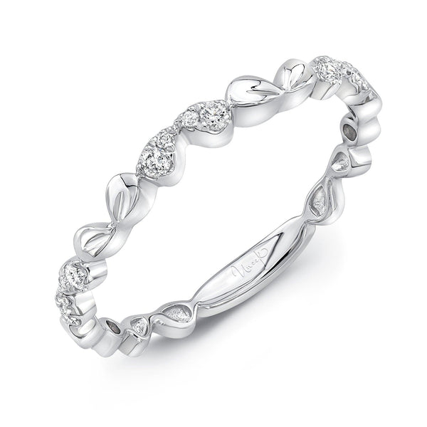 Stackable Diamond Band in 14K White Gold - Gunderson's Jewelers